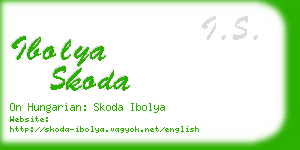 ibolya skoda business card